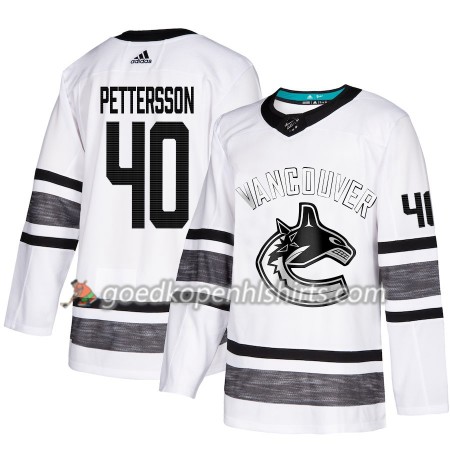 Vancouver Canucks Elias Pettersson 40 2019 All-Star Adidas Wit Authentic Shirt - Mannen